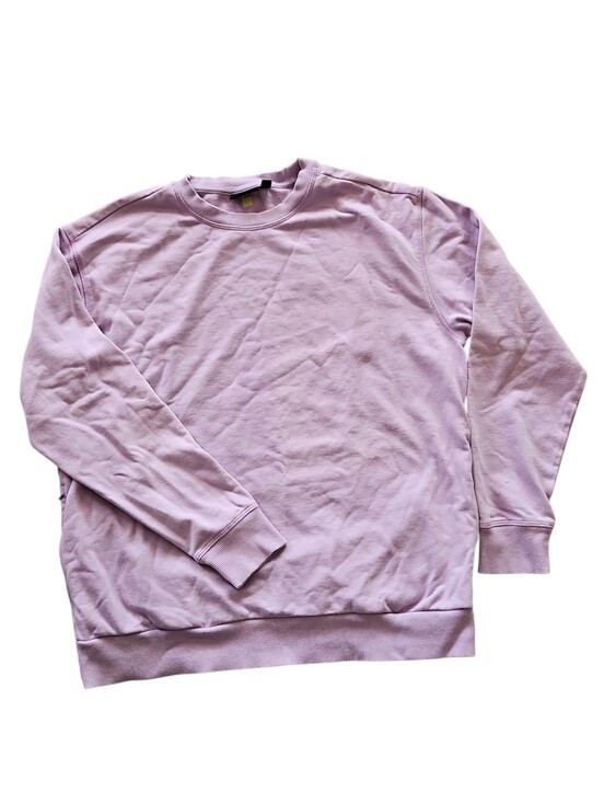Gritu Tops - Womens Lilac Crewneck Sweatshirt Size Small